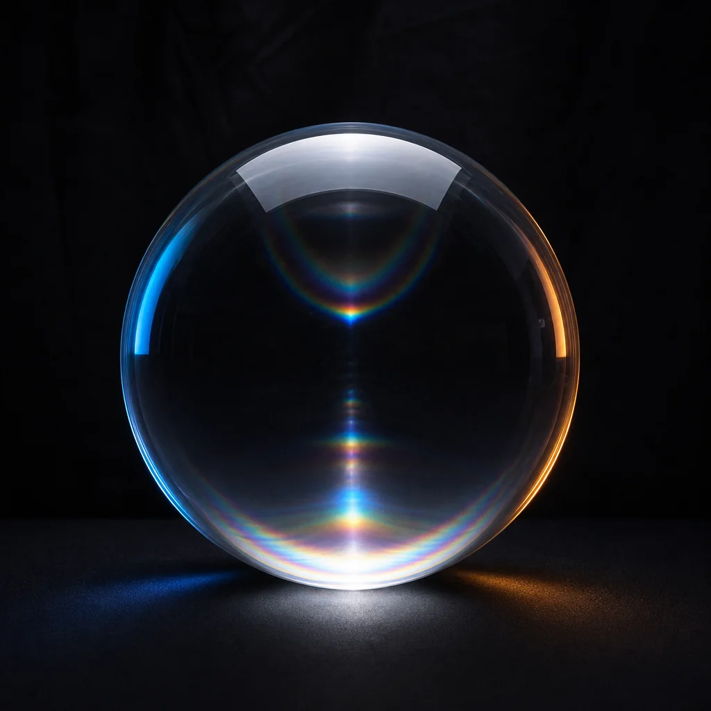 Abstract glass geometry representing strategic growth